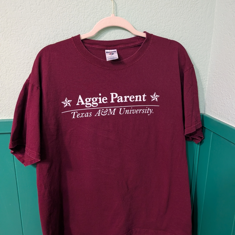 Jerzees Maroon Aggie Parent T-Shirt